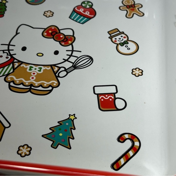 Sanrio Hello Kitty Christmas Sweet Treat Gingerbread Ceramic Baking Pan - 9"x9" - Picture 11 of 11
